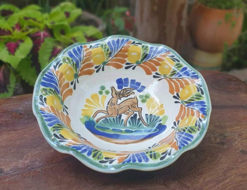  deer-pasta-bowl-tableware-majolica-custom-handmade-mexico-tabletop-amazon-ebay-etsy-momday-gifts