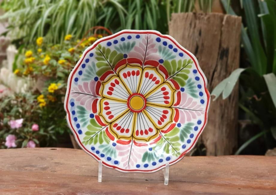  flower-plate-blue-talavera-handcrafts-gto-mexico-art-gallery-tableware-tabledecor-majolica-ii