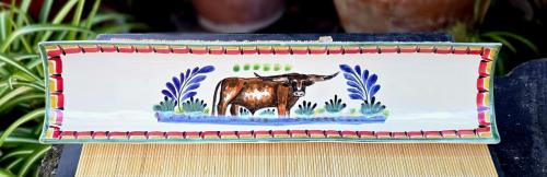  longhorn-rodeo-rectangular-tray-ceramics-handmade-mexico-for-sale-1