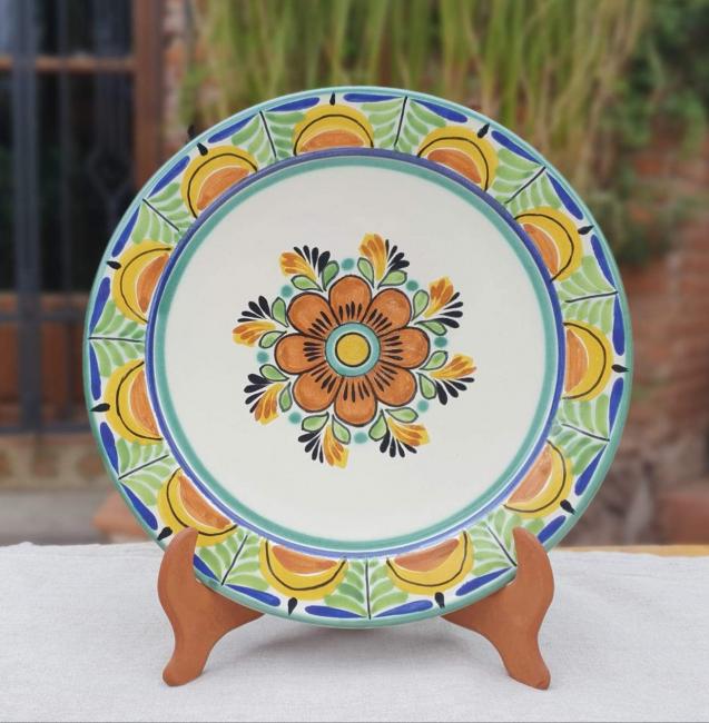  mexican-blue-plates-flower-tabledecor-tableware-amazon-etsy-custom-ceramic-gto