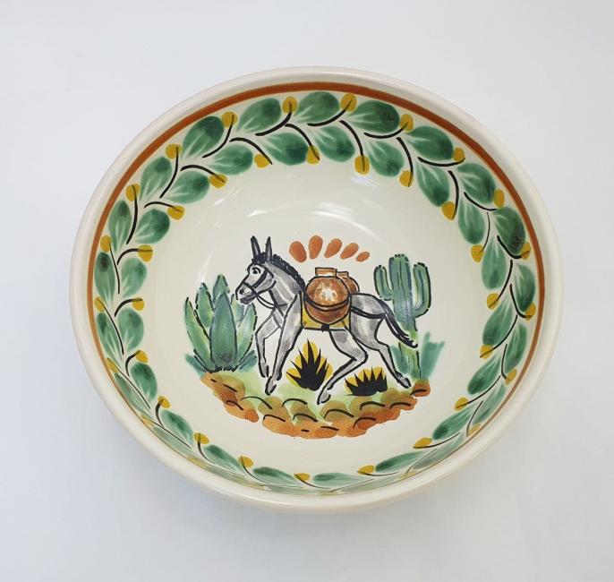 mexican-ceramic-cereal-soup-bowl-handmade-handcrafts-talavera-majolica-donkey-2