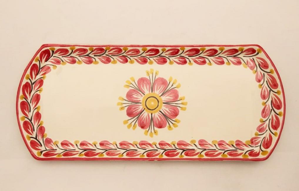  mexican-ceramic-tray-pottery-hand-painted-guanajuato-mexico-tableware-amazon-red-flower