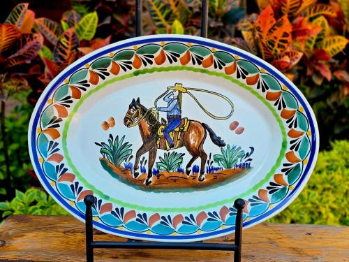  mexican-ceramics-cowboy-decks-oval-platters-wall-serving-table-gifts-rodeo-2
