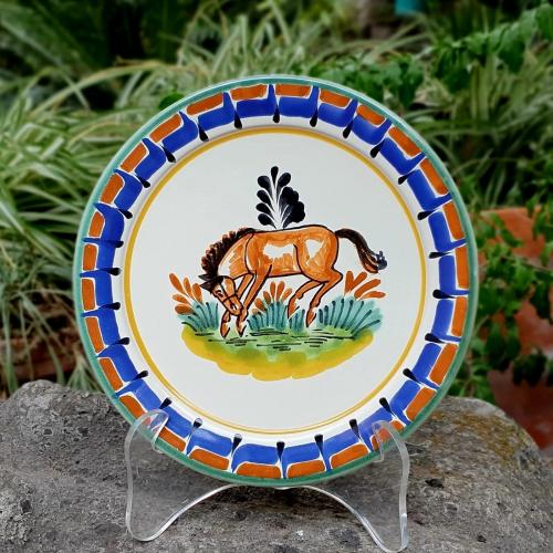  mexican-ceramics-horse-plates-farm-ranch-gifts-present-decor-handmade-handpainted-mayolica-2