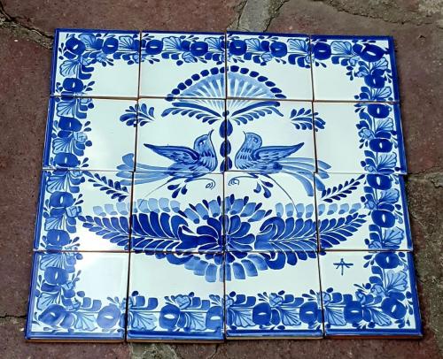 mexican-ceramics-love-birds-mural-wall-tiles-blue-and-white-talavera-mayolica-decor-home-garden-house
