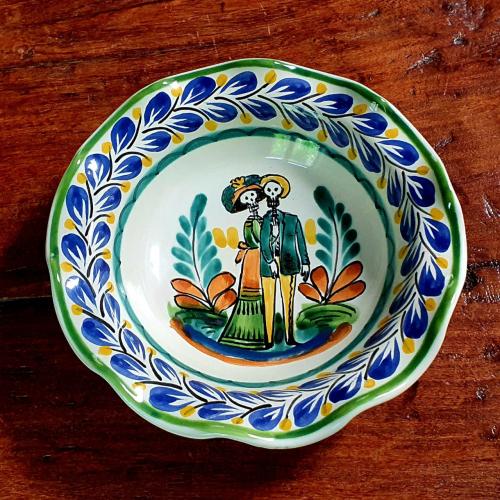  mexican-ceramics-pasta-cereal-soup-flouted-bowl-catrina-couple-skeleton-halloween-decor-3