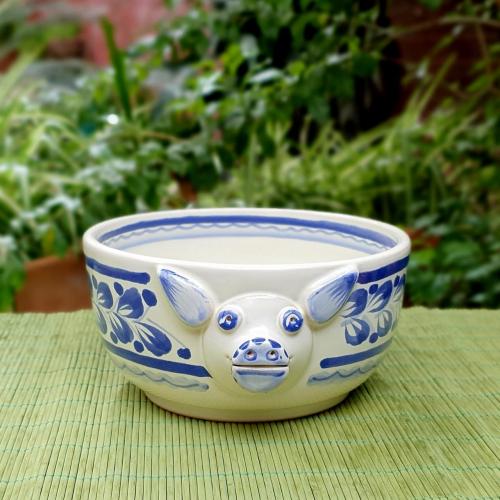  mexican-ceramics-piggy-bowl-saucer-farm-wedding-table-gifts-blue-1-2