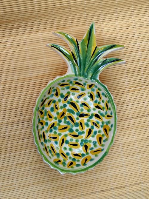  mexican-ceramics-pineapple-snack-for-serving-green-gift-wedding-sanmiguel
