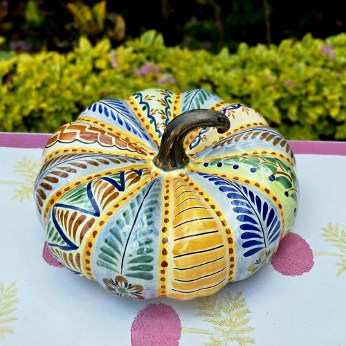  mexican-ceramics-pumpking-happy-border-halloween-decor-garden-yard-home-mayolica-3-3