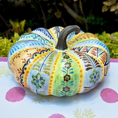  mexican-ceramics-pumpking-happy-border-halloween-decor-garden-yard-home-mayolica-4-1
