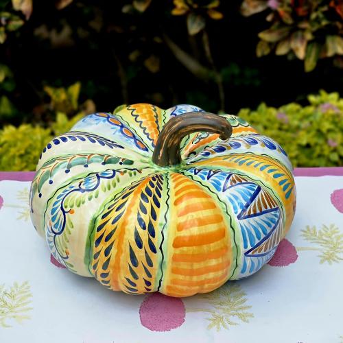  mexican-ceramics-pumpking-happy-border-halloween-decor-garden-yard-home-mayolica-5-2