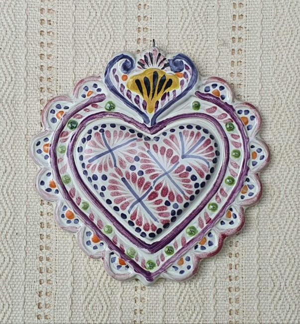  mexican-ornament-love-heart-red-hand-crafts-pottery-hand-made-mexico-decorative-christmas-nativity-talavera-majolica-purple-3