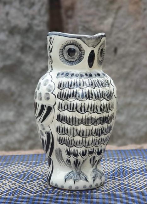  mexican-pitcher-owl-water-ceramic-folklor-mexico-black-tableware