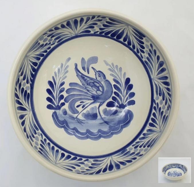  mexican-plates-cereal-soup-bowl-handcrafts-talavera-bird-mexico