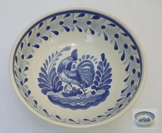  mexican-plates-cereal-soup-bowl-handcrafts-talavera-rooster-mexico