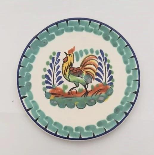 mexican-plates-tapas-plates-majolica-hand-made-mexico-rooster-motive-tableware-farm-amazon