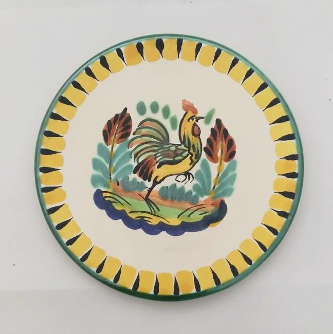  mexican-plates-tapas-plates-majolica-hand-made-mexico-rooster-motive-tableware-farm-etsy