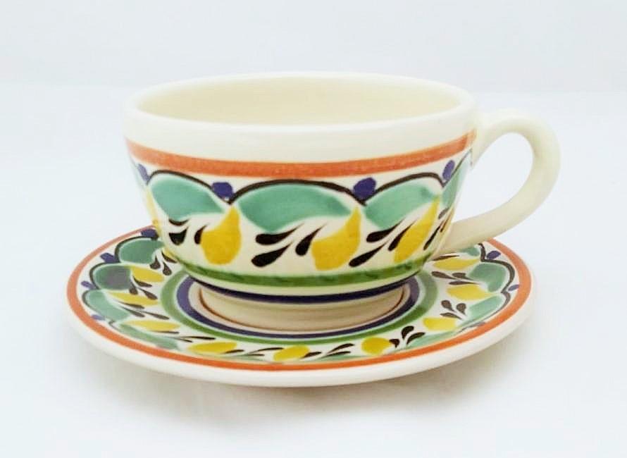  mexican-pottery-ceramic-tableware-cup-and-saucer-majolica-coffe-break-mexico