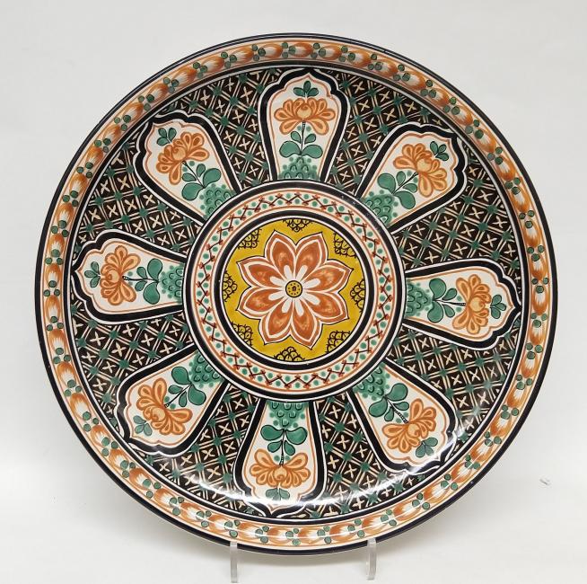 mexican-wall-platters-decorative-folk-art-hand-made-mexico-morisco-multicolors-gorky-workshop