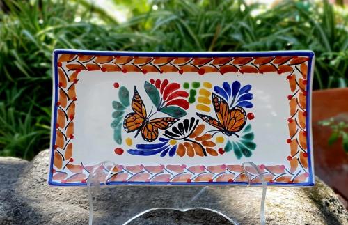  rectangular-plate-tray-butterfly-dinner-salad-table-accent-blue-and-white-fortwo-gifts-4