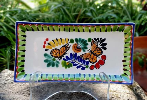  rectangular-plate-tray-butterfly-dinner-salad-table-accent-blue-and-white-fortwo-gifts-7