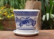 flowerplatter-maceta-handthrown-handmade-hand-painted-mexican-pottery-gorkypottery-flowers-garden-blueandwhite-garden-decor-flowerpot-decoration
