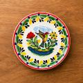 hummingbird-ceramic-bread-plate-mayolica-brush-painted-dishware-4-2