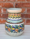 mexican+flower+vase+pottery+hand+thrown+majolica+decorative+jar+home+and+garden+gorky+worshop+guanajuato+2