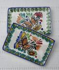 mexican-ceramics-handcrafts-butterfly-handpainted-tapas-plates-colors-2