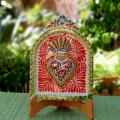 mexican-ceramics-handcrafts-red-heart-altarpiece-wall-mexico-wedding