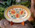 mexican-ceramics-pomegranate-oval-platter-serving-service-table-decor