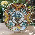 mexican-wall-platters-hand-painted-hand-wheel-folk-art-red-gorky-workshop