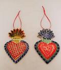 red-christmas-gifts-ornaments-for-tree-handpainted-ceramic-sacred-heart-set-of-2-3