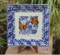 square-plates-pottery-tableware-summer-butterfly-blue-talavera-handpainted